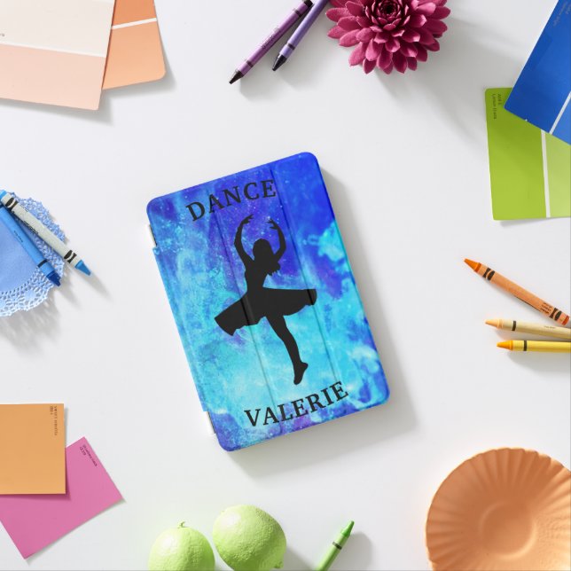 Girls Blue Galaxy Dance iPad Mini Cover (In Situ)