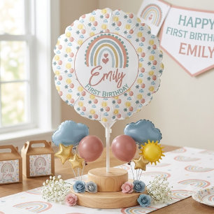 Girl's Boho Birthday Magic White Balloon