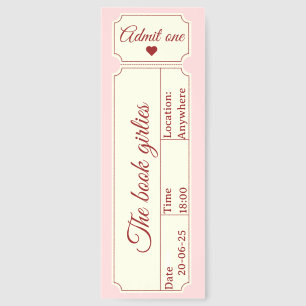 Girls Book Club Bookmark – Cute Reading Gift 