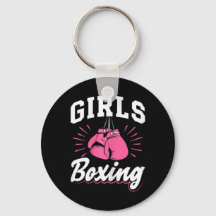 Girls Boxing Sport Kickboxing Boxing Gloves Boxer Keychain