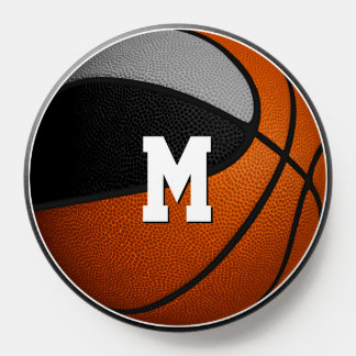 girls boys black gray team sports basketball PopSocket
