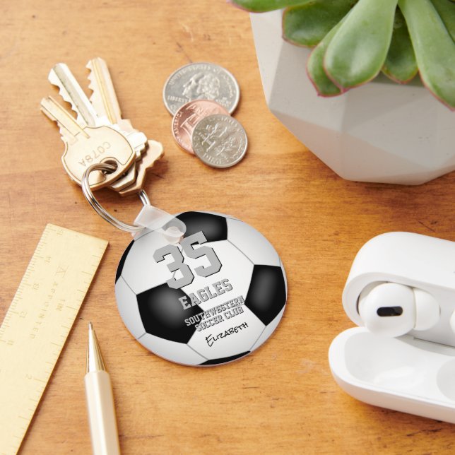 girls boys commemorative soccer team gifts keychain (Desk)