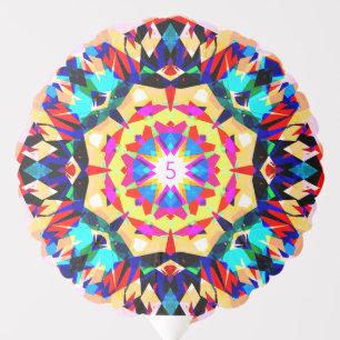 Girls Boys Happy Birthday Star Custom Age Party Balloon