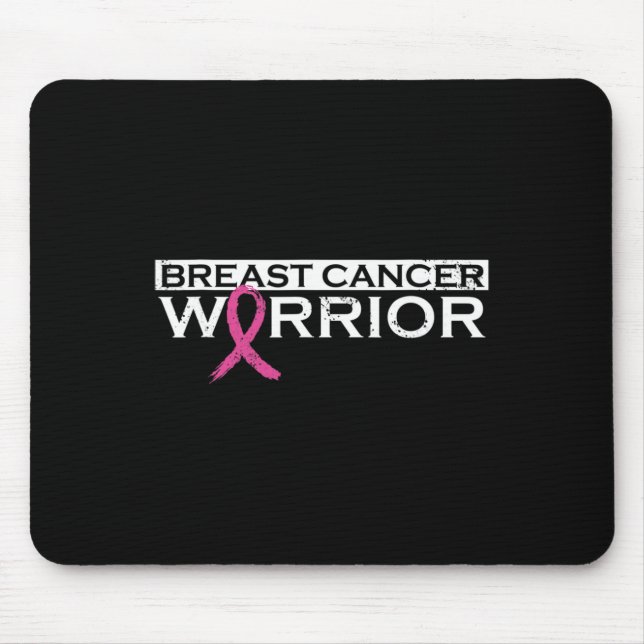 Girls Breast Cancer Warrior1 Mouse Pad (Front)