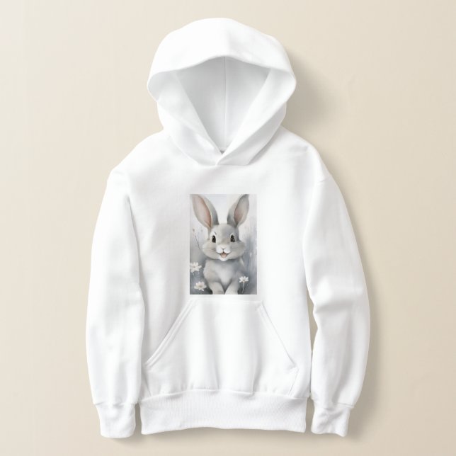 Girl's Bunny Rabbit Hoodie (Laydown)