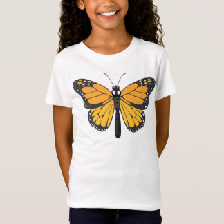 "Girls' Butterfly Design T-Shirt" T-Shirt