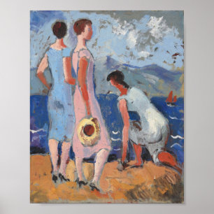 Girls by the Sea   Christopher Wood Poster