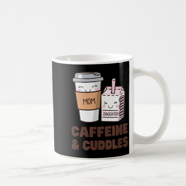 Girls Caffeine &amp; Cuddles Twinning Coffee Juice Coffee Mug (Right)
