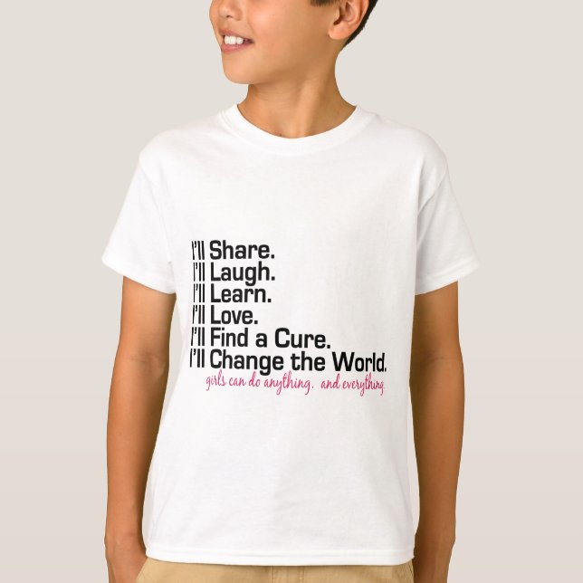 girls can do anything (girl power) T-Shirt (Front)