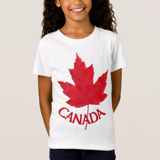 Girl's Canada Shirt Custom Canada Souvenir Shirt (Front)
