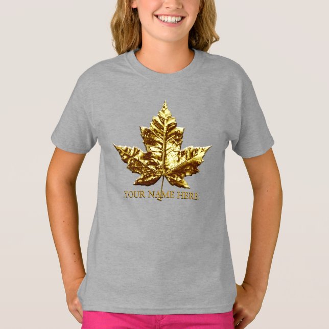 Girl's Canada Shirt Custom Team Canada Kid Jersey (Front)