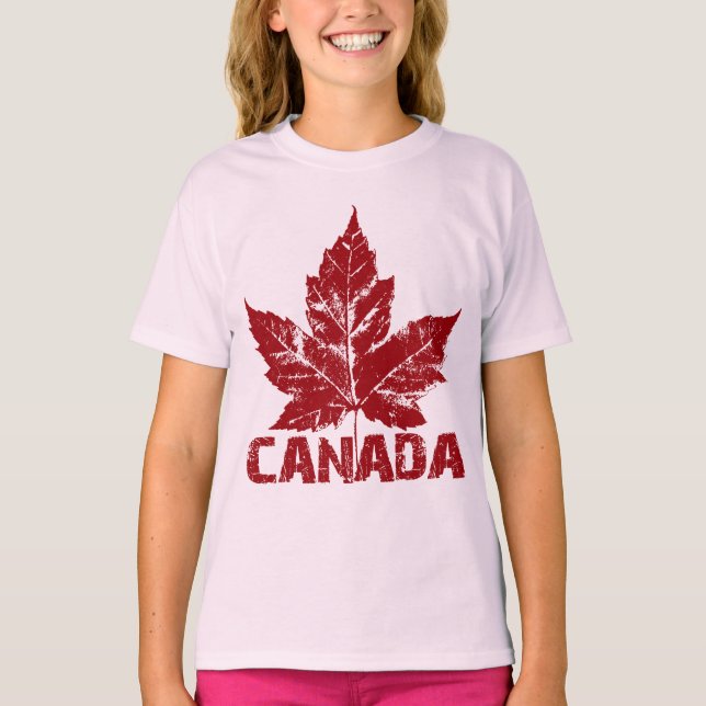Girl's Canada Sweatshirt Kid's Souvenir Shirts (Front)