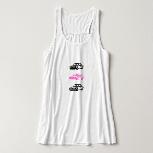 Girls Car T‑Shirt Tank Top (Design Front)