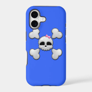 Girls Cartoon Skull iPhone 17 Case