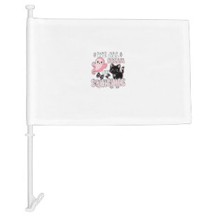 Girls Cat Pink Halloween Squishy We All Dream Of S Car Flag