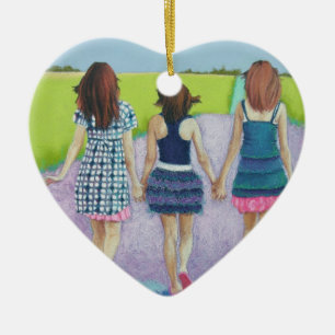 Girls Ceramic Ornament