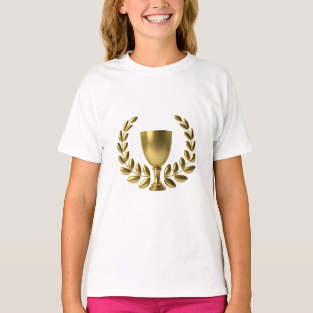 Girls Champion - White Long Sleeve Shirt (Front)