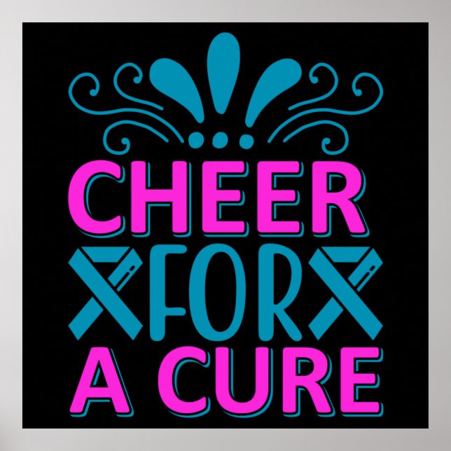 Girls Cheer For A Cure  Poster (Front)