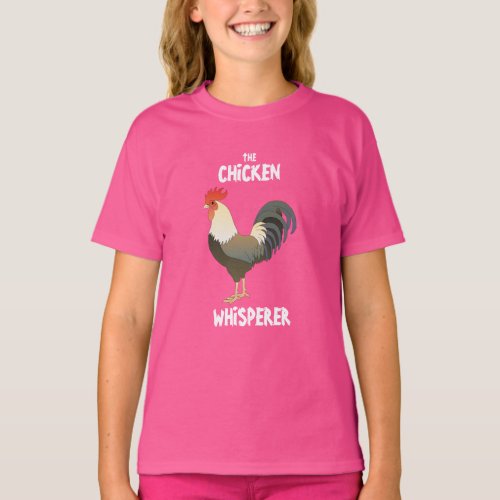 Girls Chicken Whisperer T_shirt