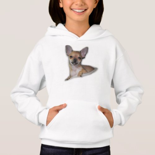 Girls Chihuahua Hoodie Sweater