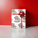 Girls Children on Christmas Hobby Horse Wrapping Paper<br><div class="desc">The best time of childhood Christmas fun with friends
Presenting hobby horses that are a vintage past-time but still alive with cheer</div>