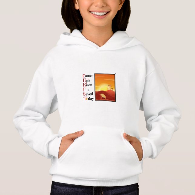 Girls Christ Acronym Hoodie (Front)