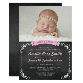 Girls Christening/Baptism Invitation