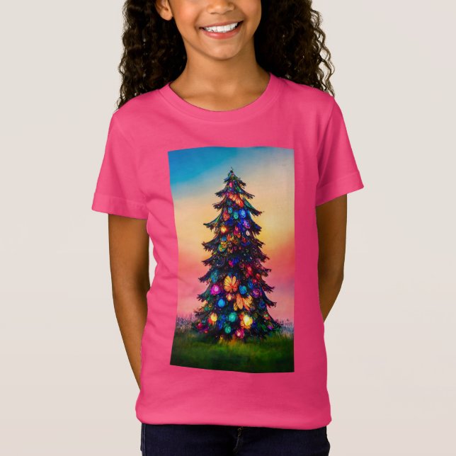 Girl's Christmas T-shirt (Front)