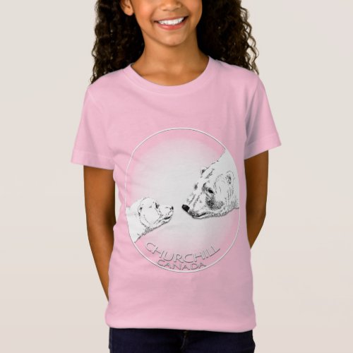 Girls Churchill Polar Bear Shirt Organic T_Shirt