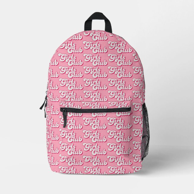 Girls Club Printed Backpack (Front)