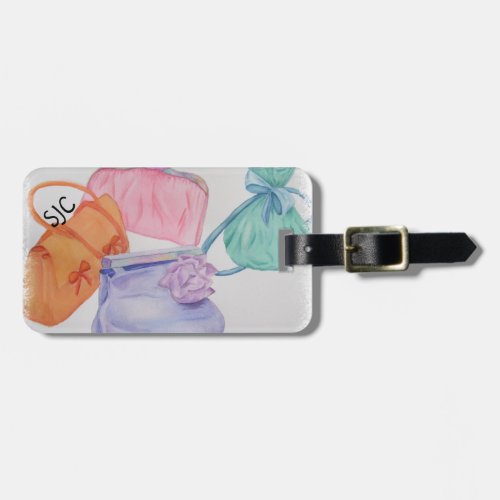 GIRLS COLORFUL PURSES PERSONALIZED LUGGAGE TAG