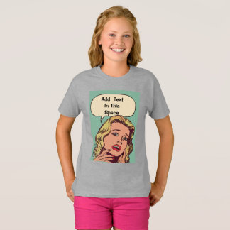 Girls Comic, add text T-Shirt