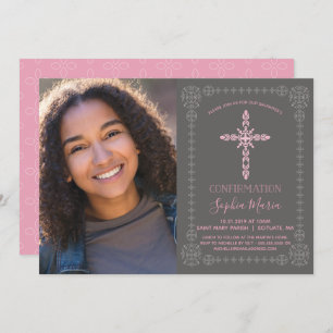Girl's Confirmation Party Invitation w/ Photo