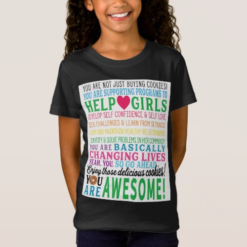 Girls Cookie Seller T_shirt for Scouts