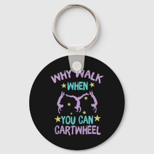 Girls' Cool Cartwheel Gymnastics  Keychain