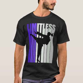 Girls Cool Karate Limitless Purple Cute But Danger T-Shirt