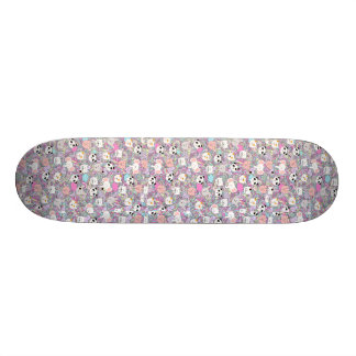 Girls Cool Kawaii Animals Skateboard Pastel Colors