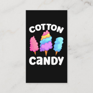 Girls Cotton Candy Lover Cute Dessert Business Card