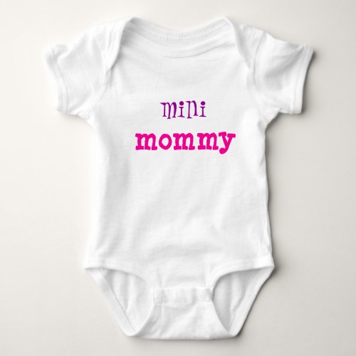 Girls Cotton Jersey Infant Creeper Mini Mommy
