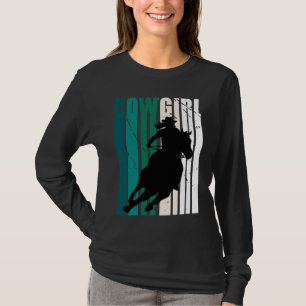 Girls Cowgirl Nice Color Country Grandaughter Gree T-Shirt