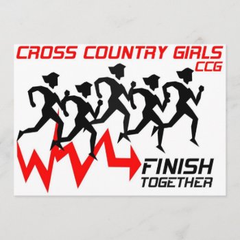 Girls Cross Country Invitation by Baysideimages at Zazzle
