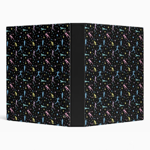 Girls Cross Country, Track Field, Marathon Runner 3 Ring Binder
