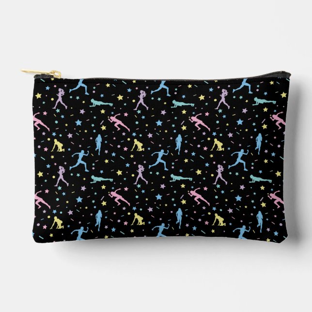 Girls Cross Country, Track Field, Marathon Runner Accessory Pouch (Front)