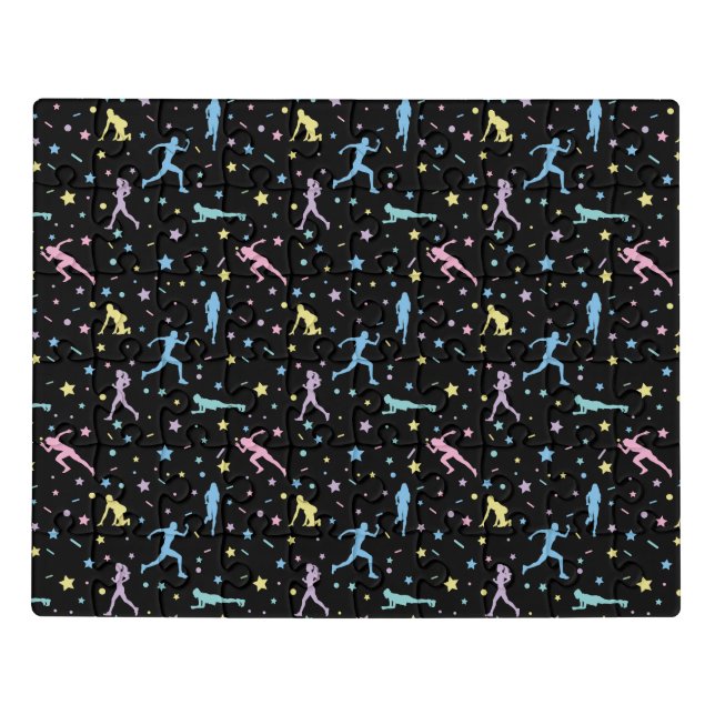 Girls Cross Country, Track Field, Marathon Runner Jigsaw Puzzle (Puzzle Horizontal)
