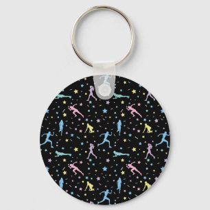 Girls Cross Country, Track Field, Marathon Runner Keychain