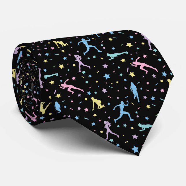 Girls Cross Country, Track Field, Marathon Runner Neck Tie (Rolled)