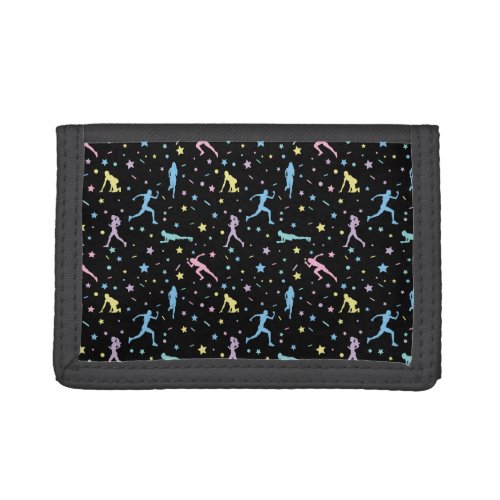 Girls Cross Country Track Field Marathon Runner Trifold Wallet