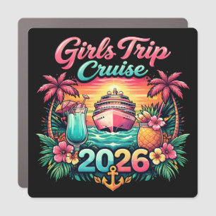 Girls Cruise Decor Door Personalized Magnet