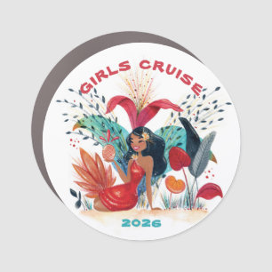 Girls Cruise Decor Door Personalized Magnet