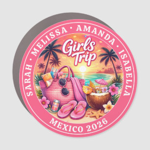 Girls Cruise Decor Door Personalized Magnet